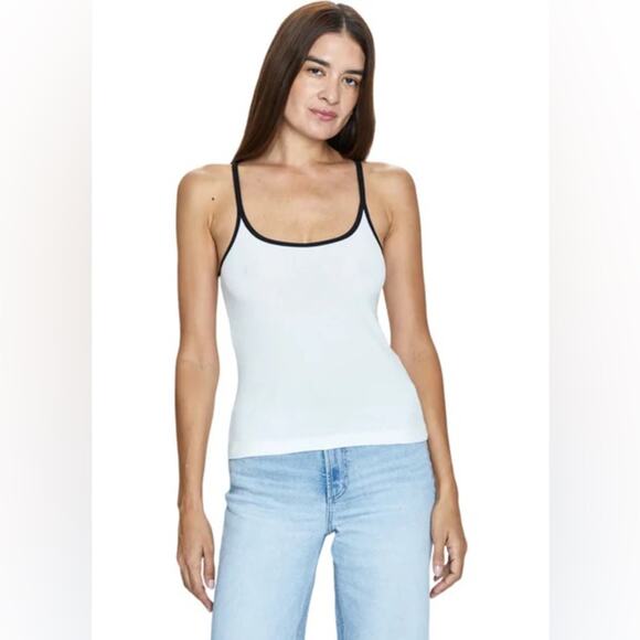 pistola Tops - Pistola Paloma Everyday Tank in Le Blanc White and Noir Black Women’s Small